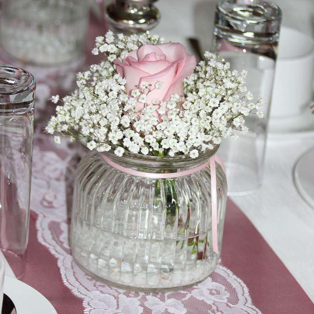 GV-V-002 Glasvase gerippt