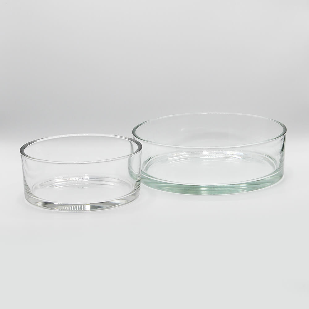 GV-SF-01 und 02 Glasvase Schale Florenz