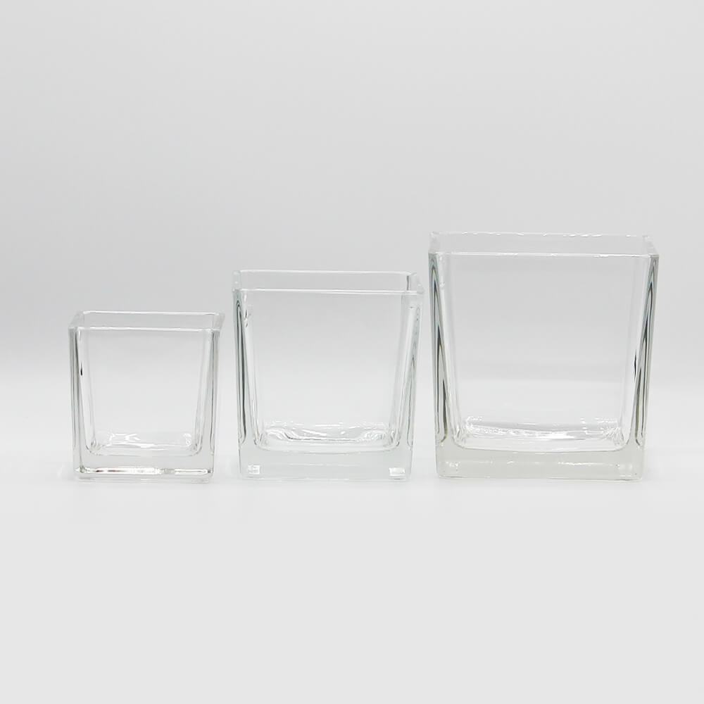 GV-WA-01 - 02 - 03 Glasvase Würfel Aquarium