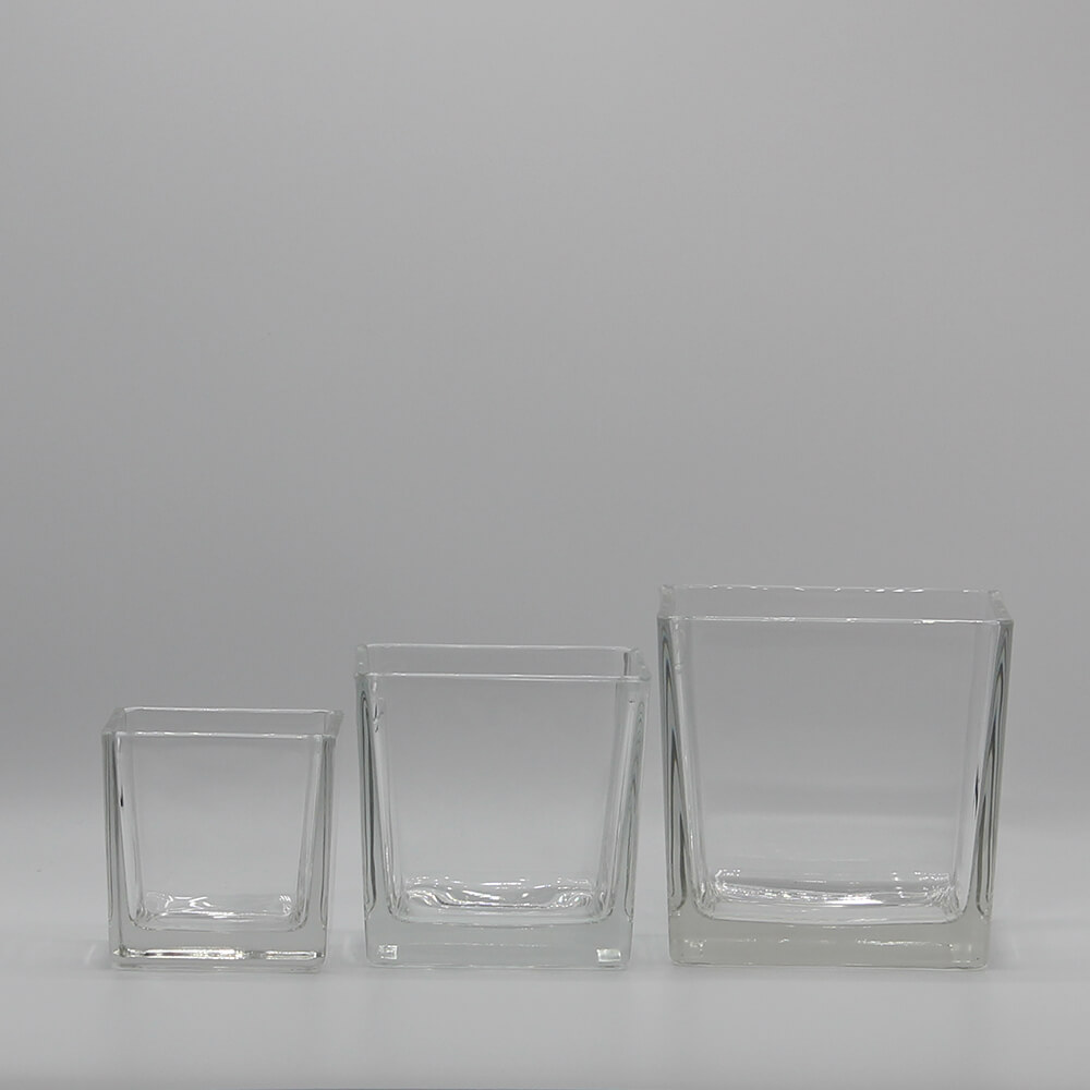 GV-WA-01 - 02 - 03 Glasvase Würfel Aquarium