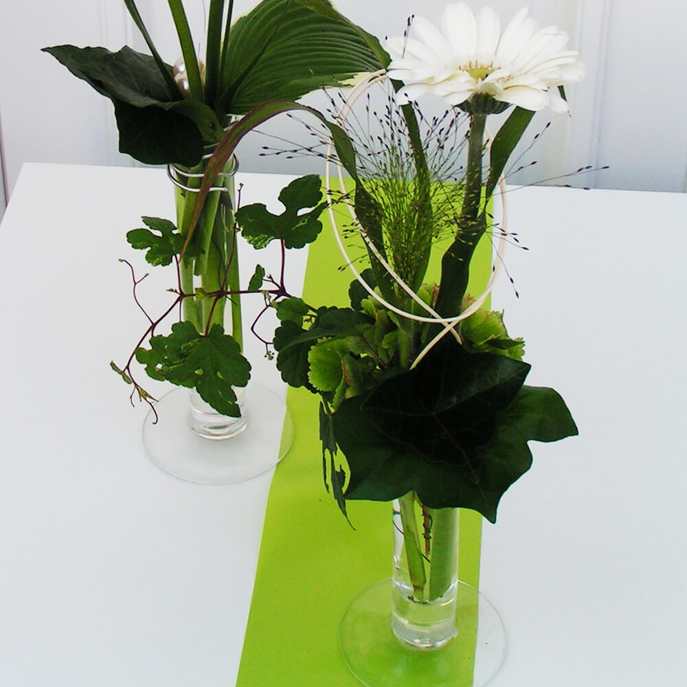 GV-ZT-001-002 Glasvase Zylinder mit Teller