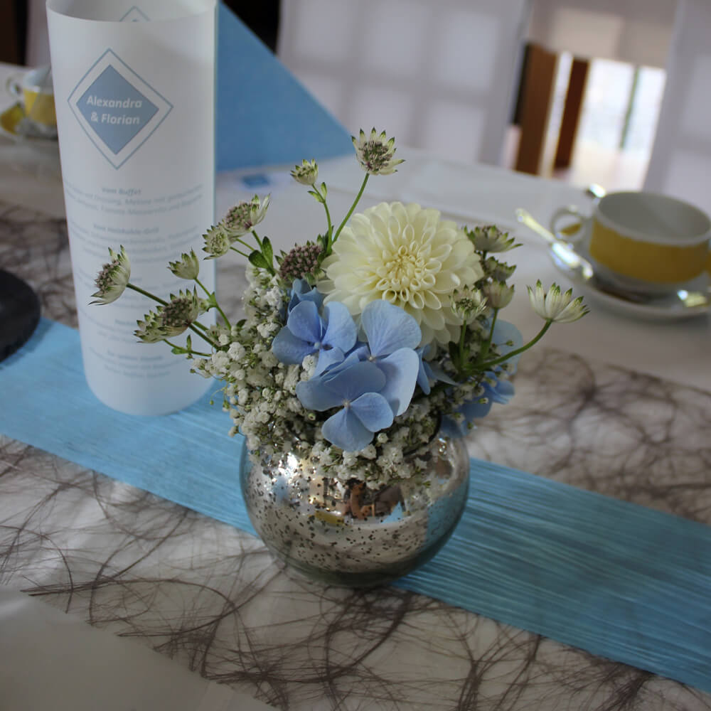 WG-B-004 Glasvase Bauernsilber Kugel Oslo