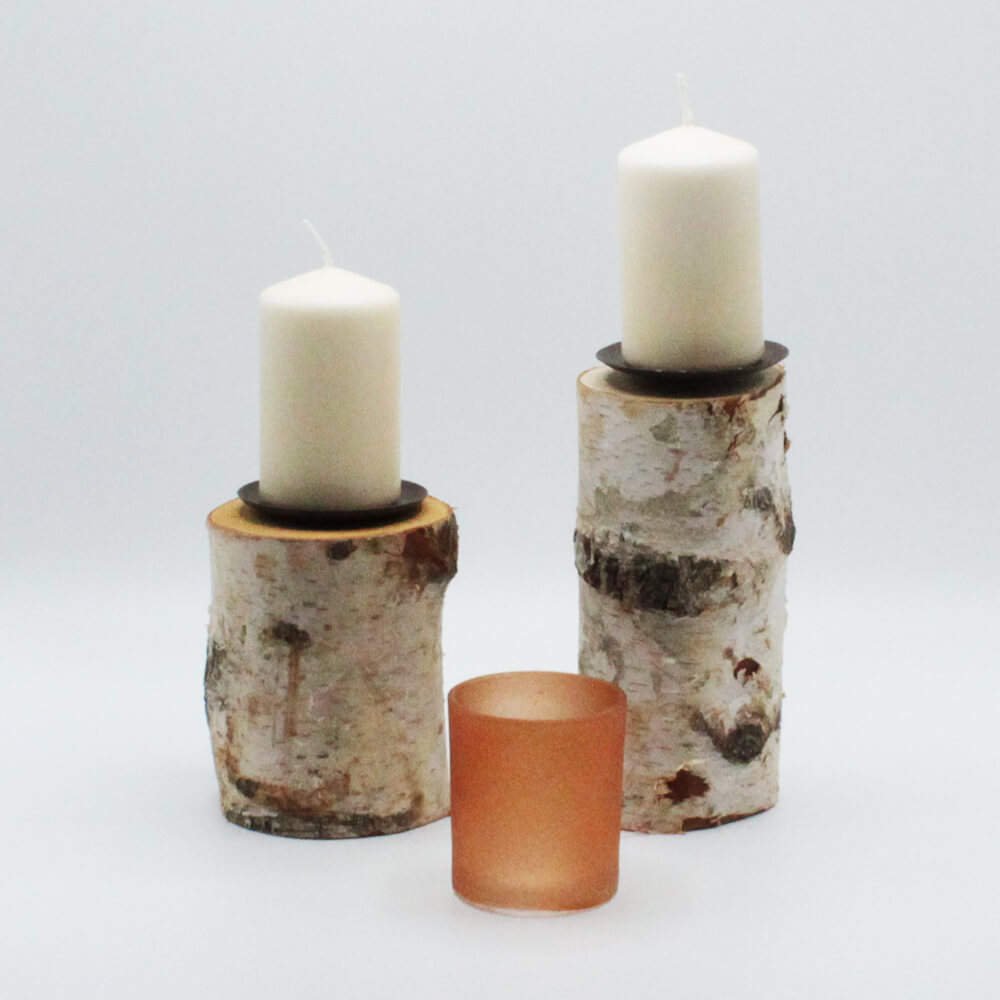 WB-009 Glasvase Becher zimt matt