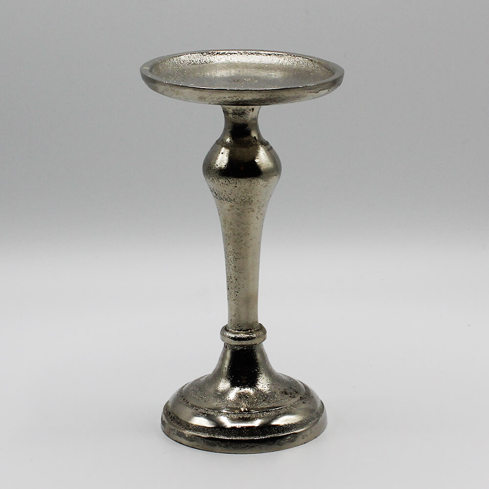 KS-A-002 Kerzenständer Silber Alu Serie Flori