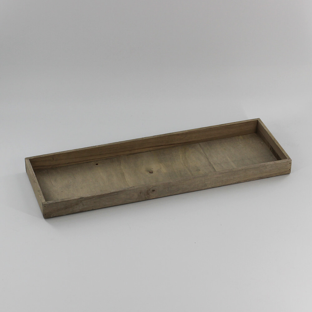 HT-R-004 Holztablett rechteckig grau