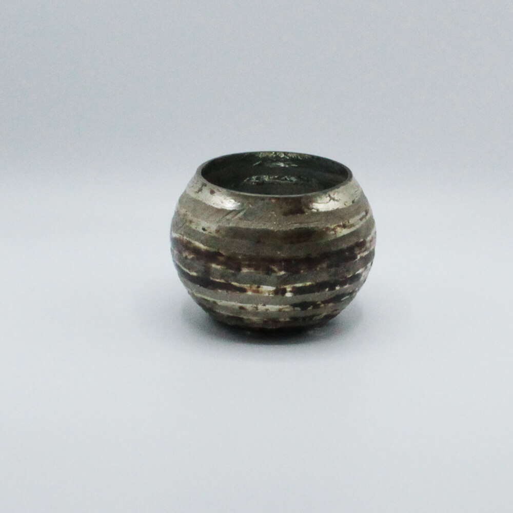 WG-G-002 Windlichtglas Bauernsilber rund