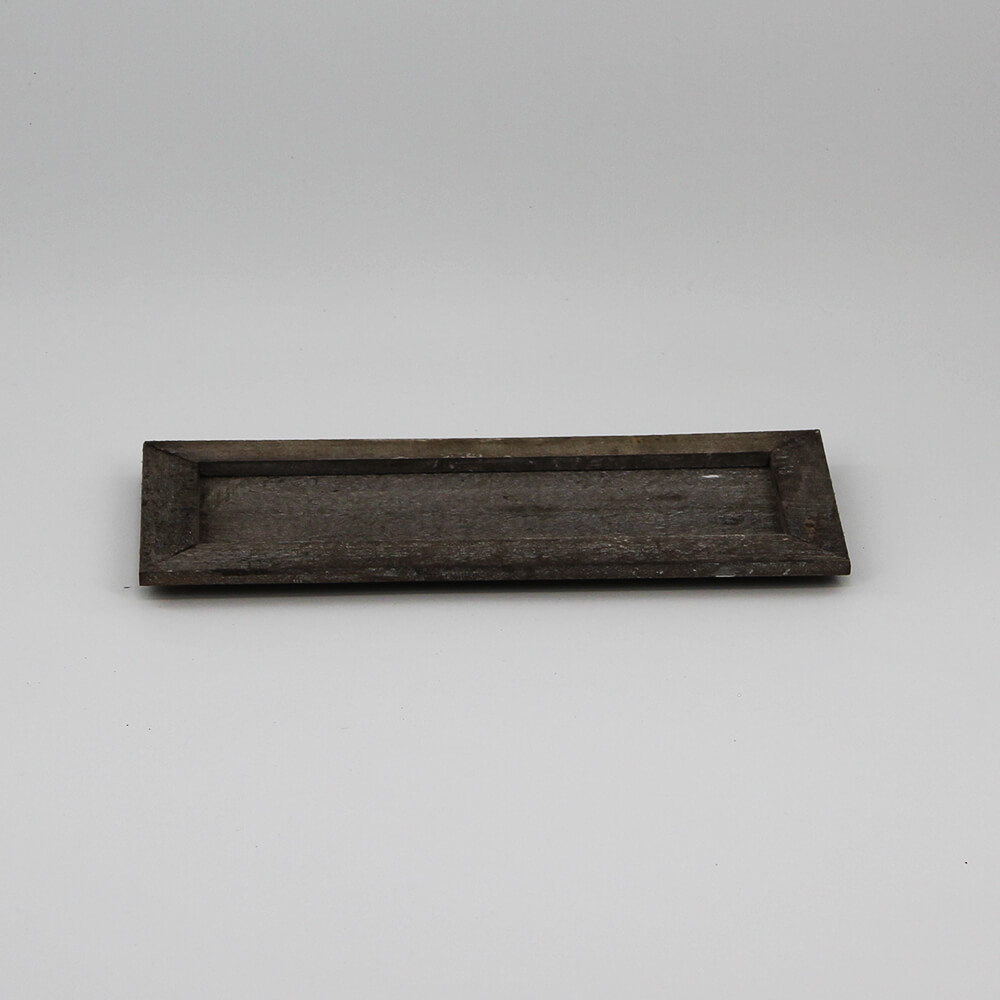 HT-R-005 Holztablett rechteckig grau