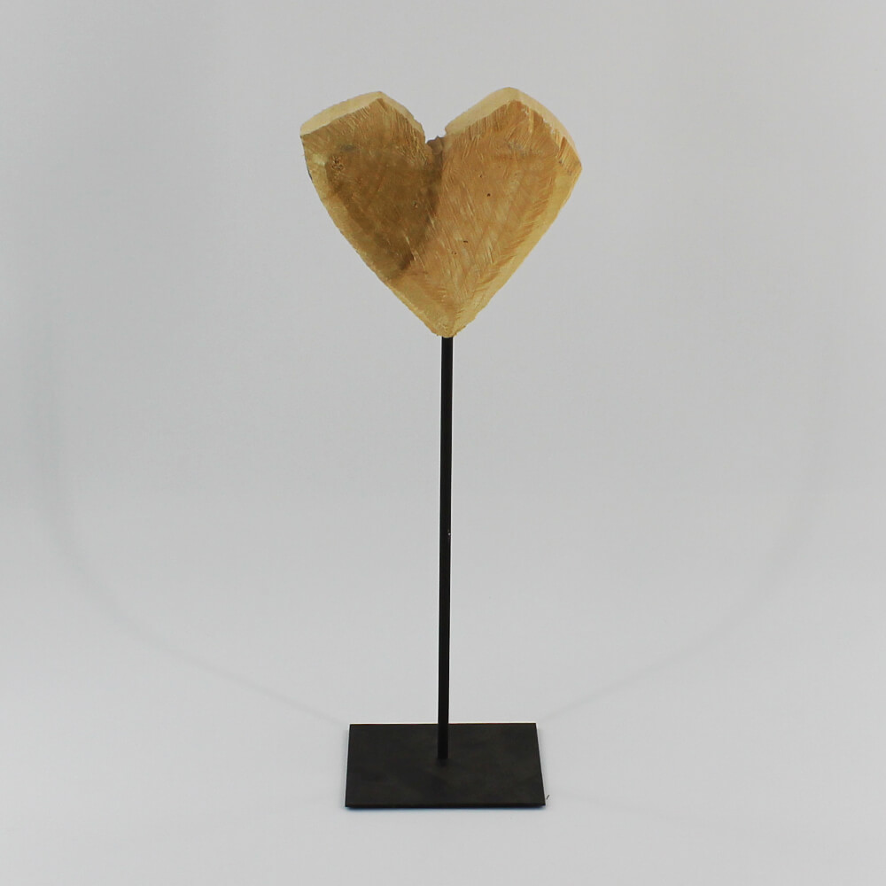 HHS-001 Holzherzen auf Standplatte