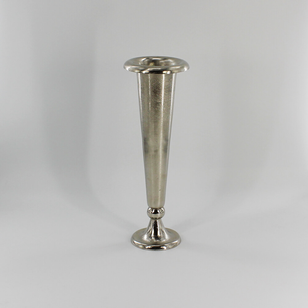 MTP-005 Metallvasen silber auf Fuß