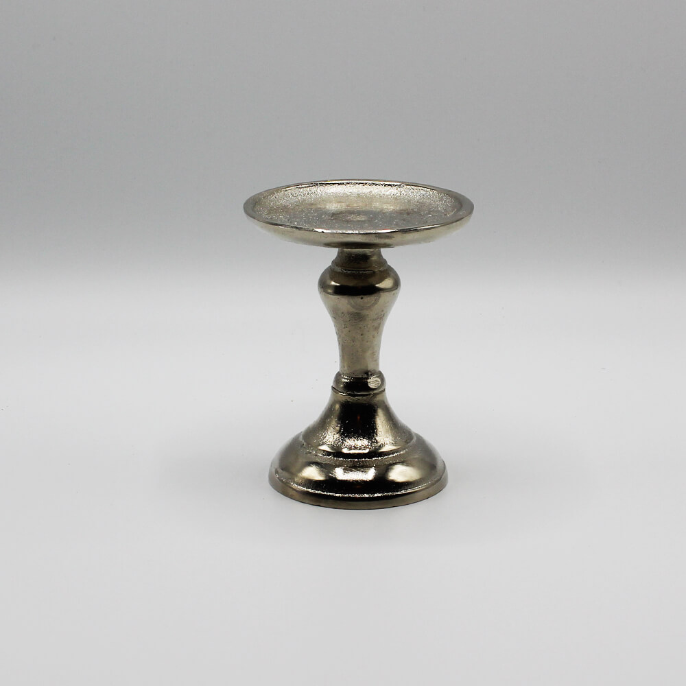 KS-A-001 Kerzenständer "Flori" silber alu