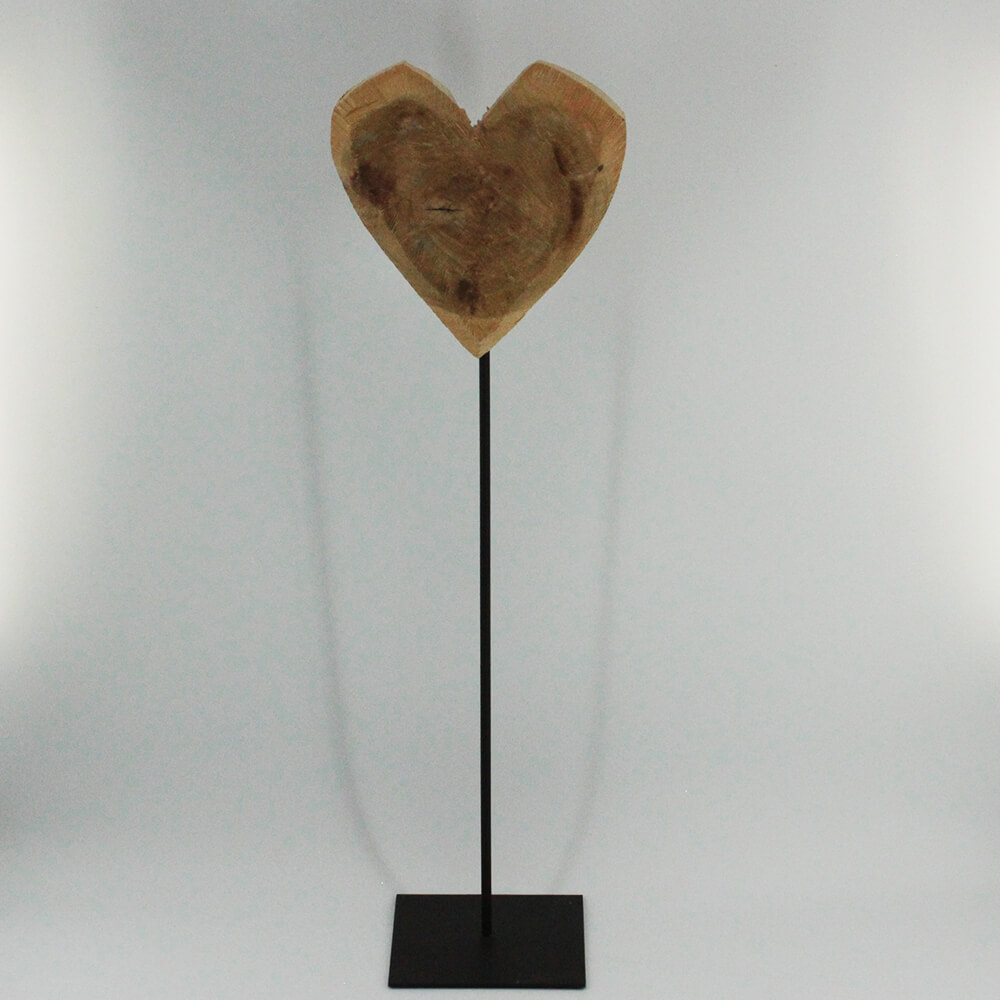 HHS-003 Holz Herz auf Standplatte