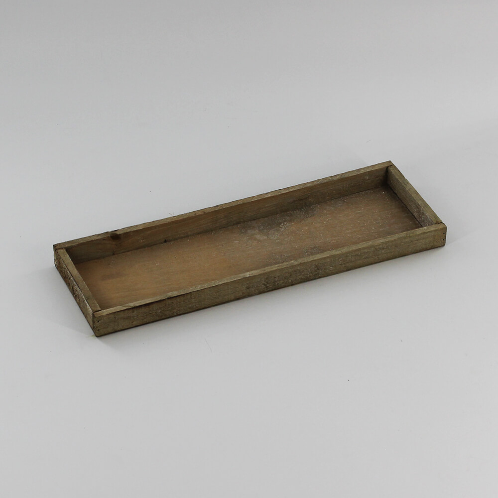 HT-R-003 Holztablett rechteckig grau