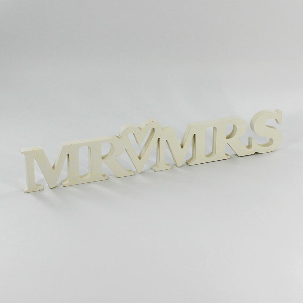 SZ-M-02 Schriftzüge "Mr&Mrs" aus Holz