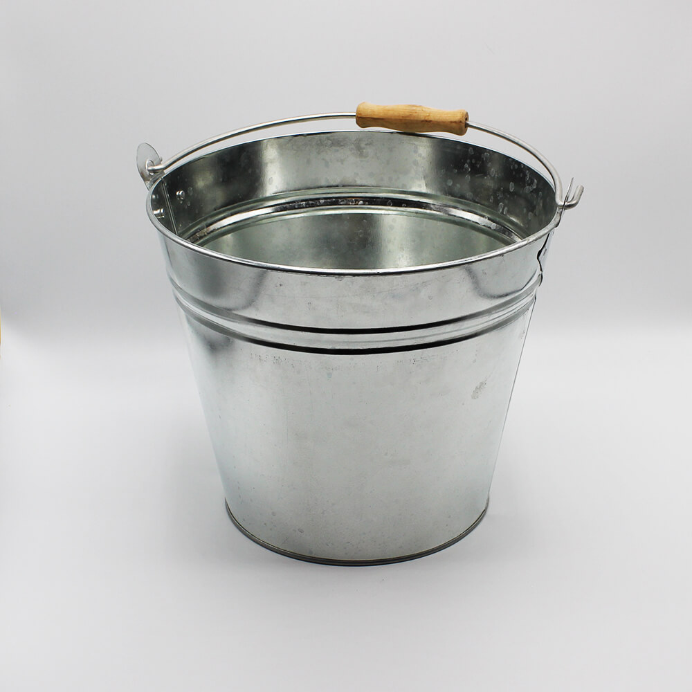 MÜ-002 Metall-Übertopf mit Henkel